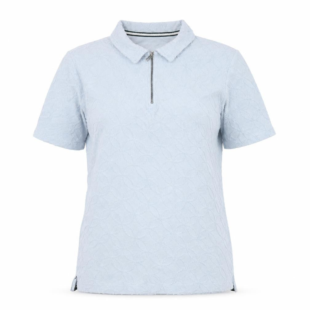 Front view of Ted Baker Women’s Blue Cotton Polo Shirt - M