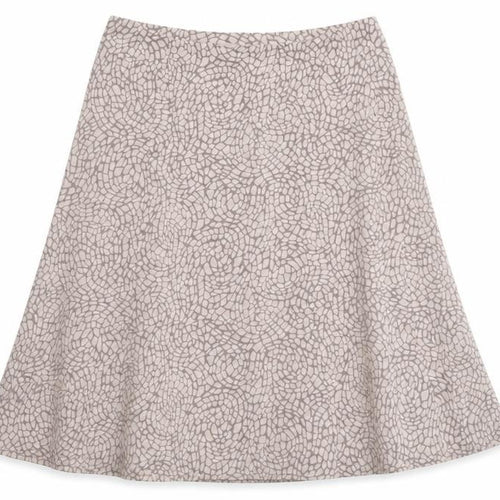 Eastex Women's Beige Geometric A-Line Skirt Size 16