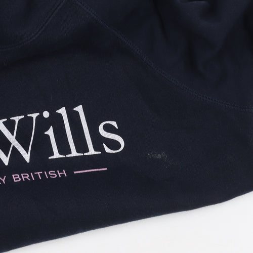 Jack Wills Women's Blue Pullover Hoodie Size 10