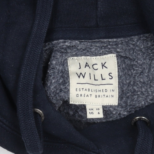 Jack Wills Women's Blue Pullover Hoodie Size 10