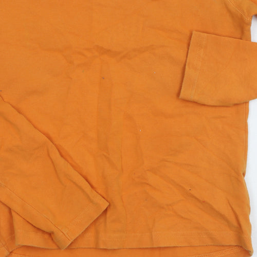 Tommy Hilfiger Women's Orange Long Sleeve T-Shirt XS