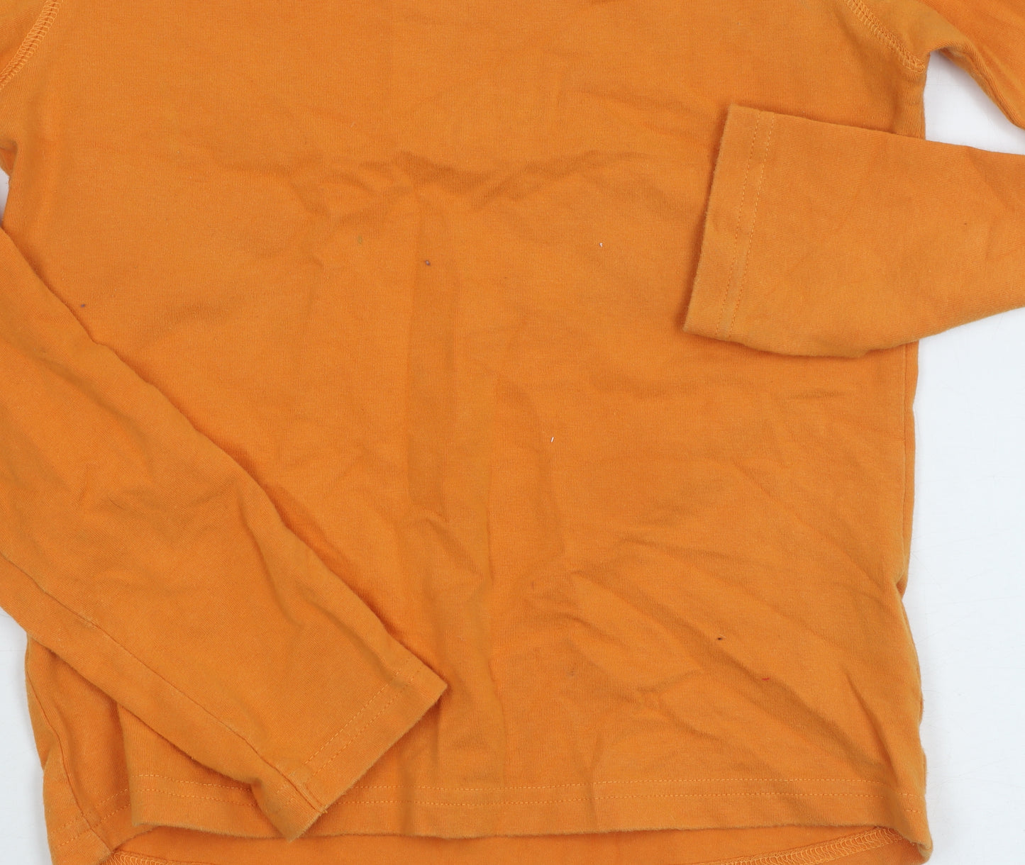 Tommy Hilfiger Women's Orange Long Sleeve T-Shirt XS