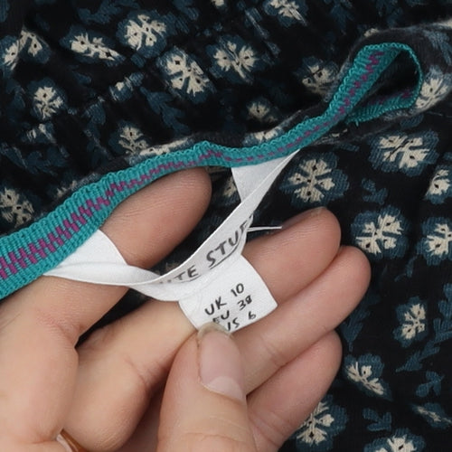 White Stuff Women’s Black Floral Long Sleeve Dress