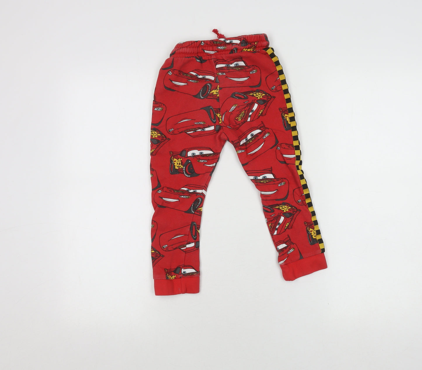 George Boys Red Cars Joggers 3-4 Years