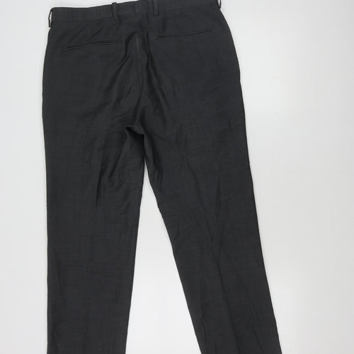 John Lewis Men's Black Dress Pants, Size 32R, Formal Wear