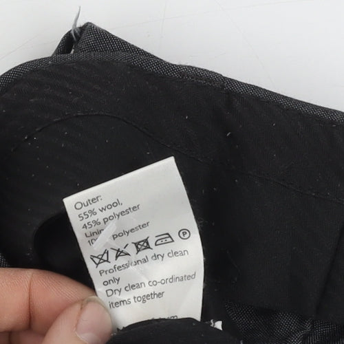 John Lewis Men's Black Dress Pants, Size 32R, Formal Wear