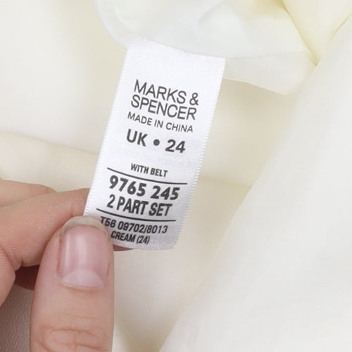 Marks and Spencer Women’s Ivory Dress, Size 24