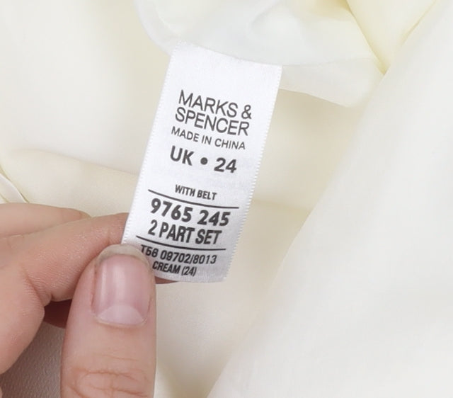 Marks and Spencer Women’s Ivory Dress, Size 24