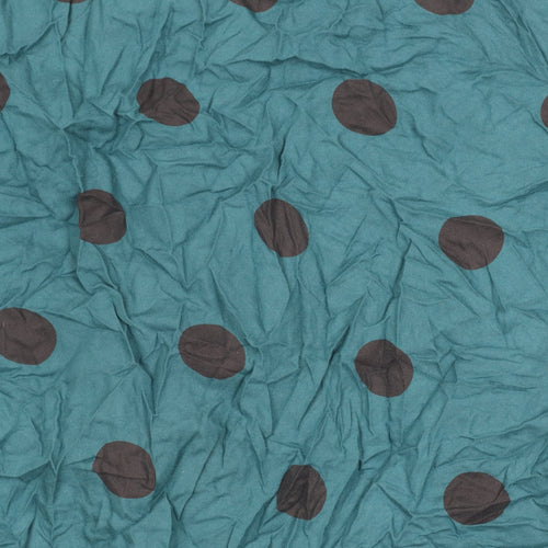 Capsule Women's Green Polka Dot Blouse, Size 18, Long Sleeve