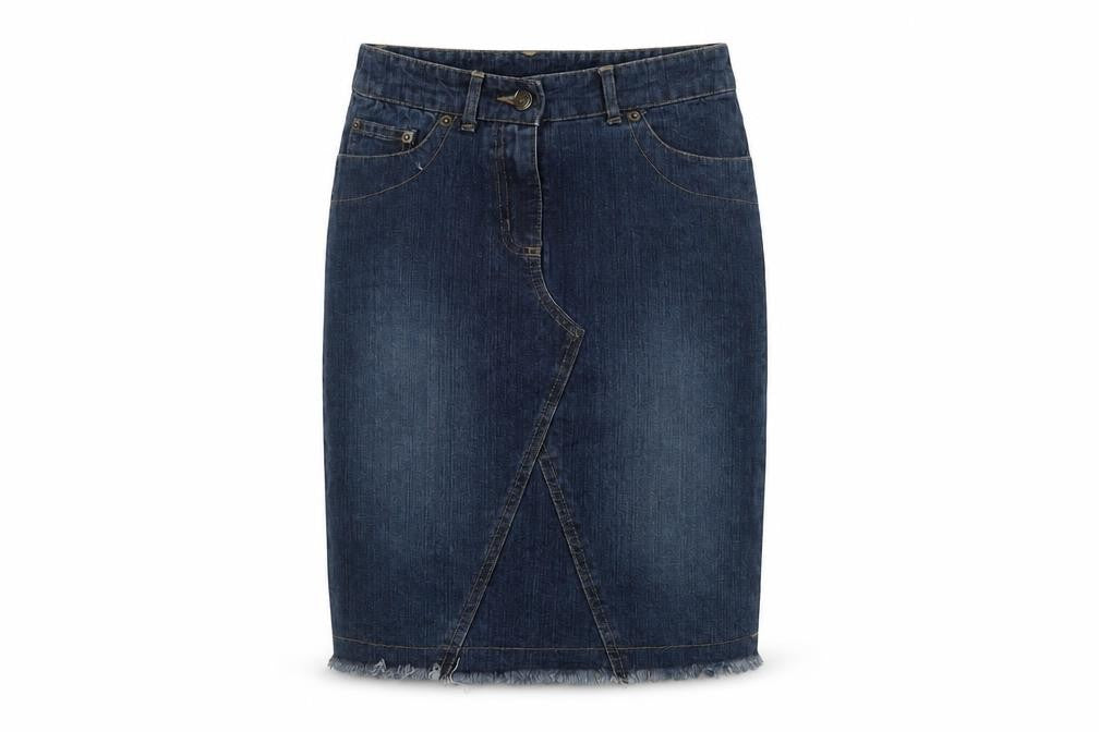 Dorothy Perkins Women's Blue Denim Pencil Skirt Size 6
