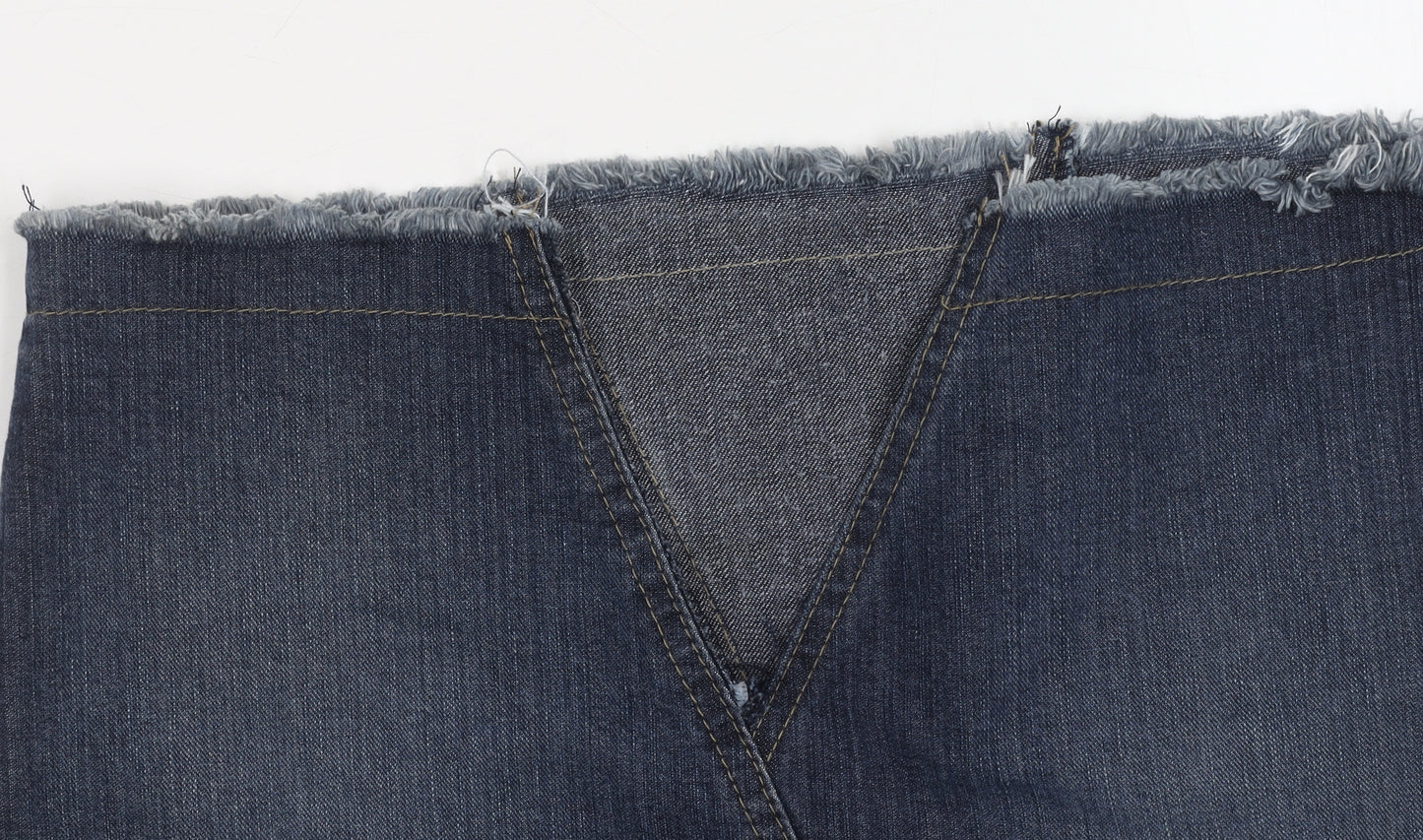 Dorothy Perkins Women's Blue Denim Pencil Skirt Size 6