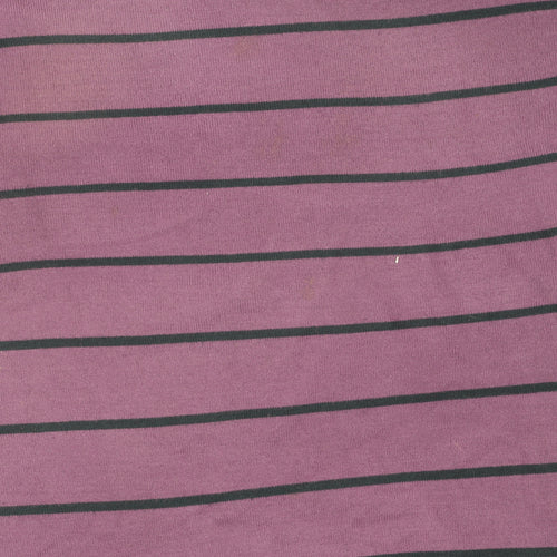 James Pringle Men's Purple Striped Pullover Jumper, L