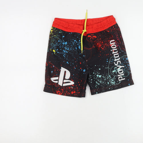 PlayStation Boys Black Swim Shorts 6 Years Gaming Graphic