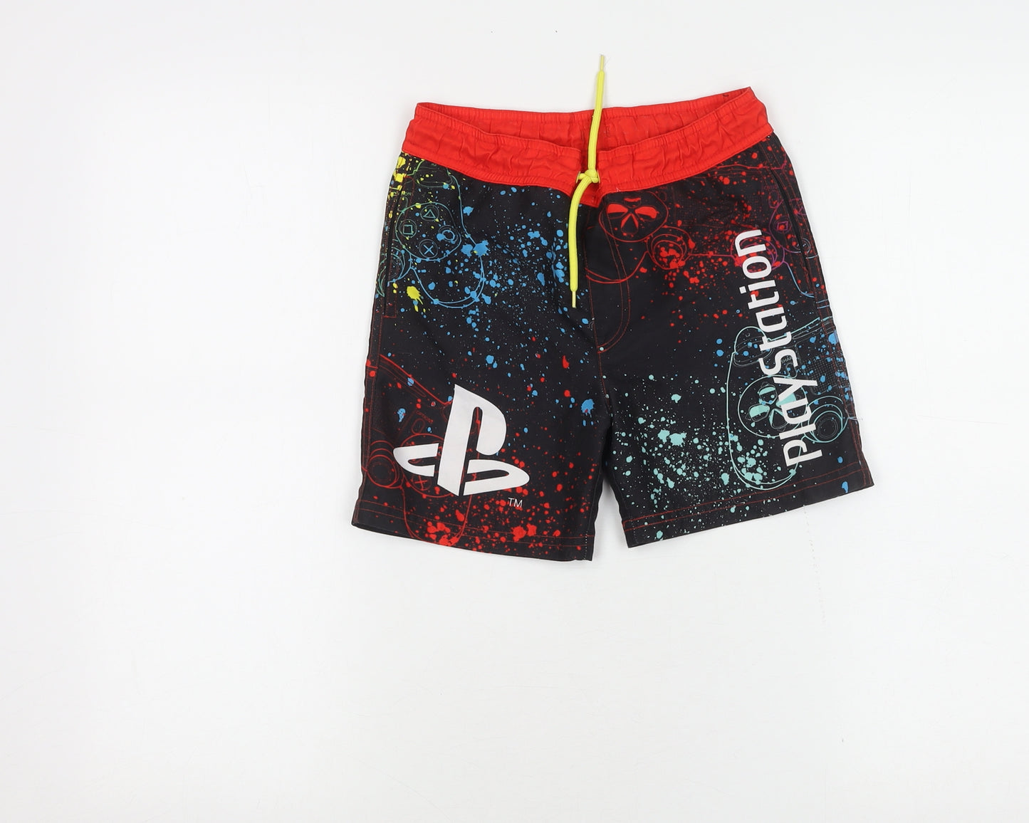 PlayStation Boys Black Swim Shorts 6 Years Gaming Graphic