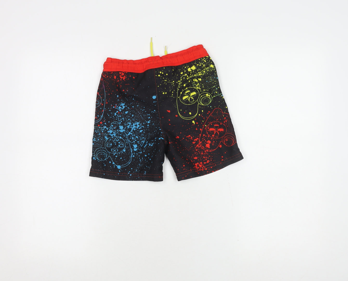 PlayStation Boys Black Swim Shorts 6 Years Gaming Graphic