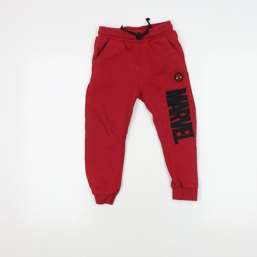 Marvel Spider-Man Boys Red Joggers 4-5 Years
