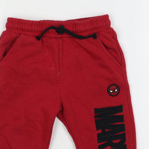 Marvel Spider-Man Boys Red Joggers 4-5 Years