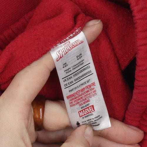 Marvel Spider-Man Boys Red Joggers 4-5 Years