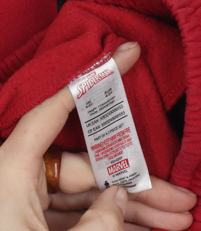 Marvel Spider-Man Boys Red Joggers 4-5 Years