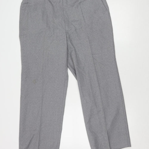 St Michael Men's Grey Trousers, Size S - Polyester Wool
