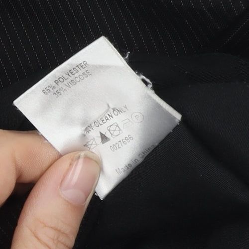 Karl Jackson Black Mens Dress Trousers 40in Waist