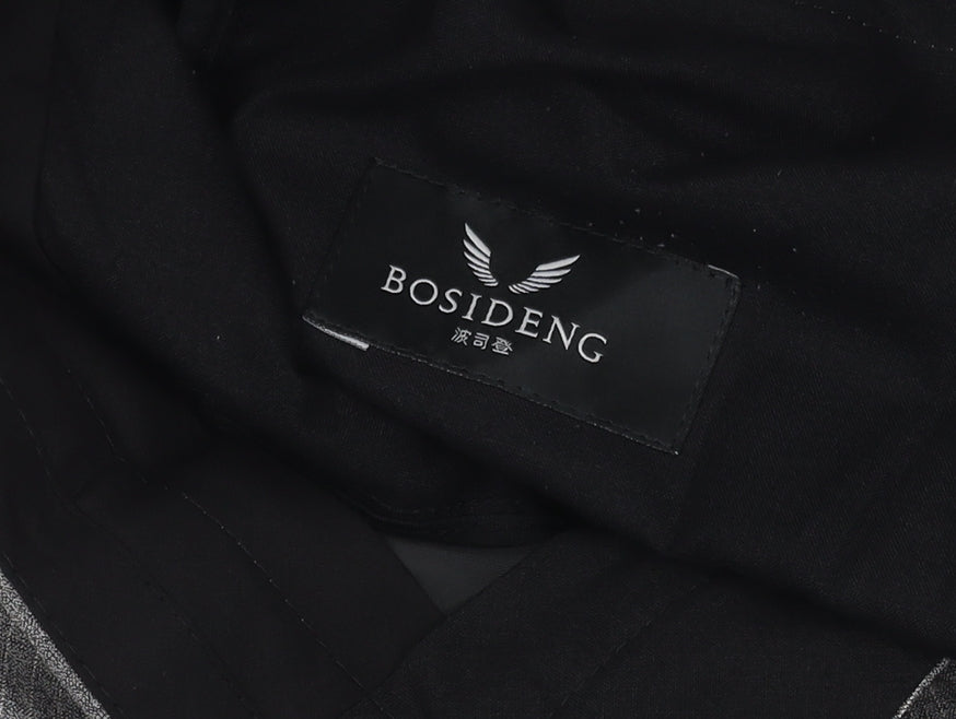 Bosideng Men's Grey Dress Pants - Size 34, Wool, Formal