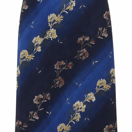 Lakeland Women's Blue Floral Skirt, Size 16