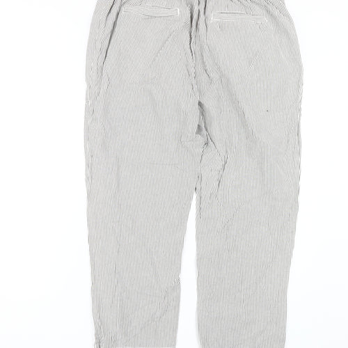 Cotton Traders Grey Striped Trousers L Casual, Unisex