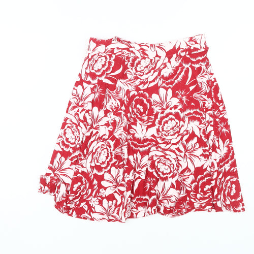 Next Women's Red Floral Skirt Size 8T