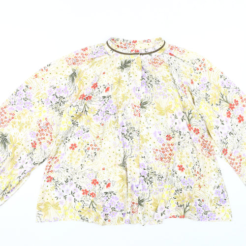 Marks and Spencer Women's Floral Blouse Size 8 Crew Neck