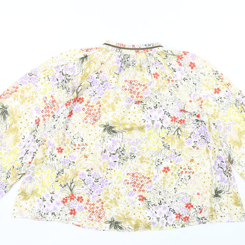 Marks and Spencer Women's Floral Blouse Size 8 Crew Neck
