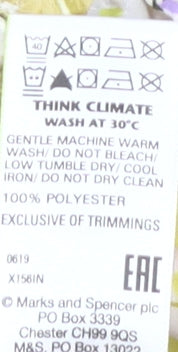 Marks and Spencer Women's Floral Blouse Size 8 Crew Neck