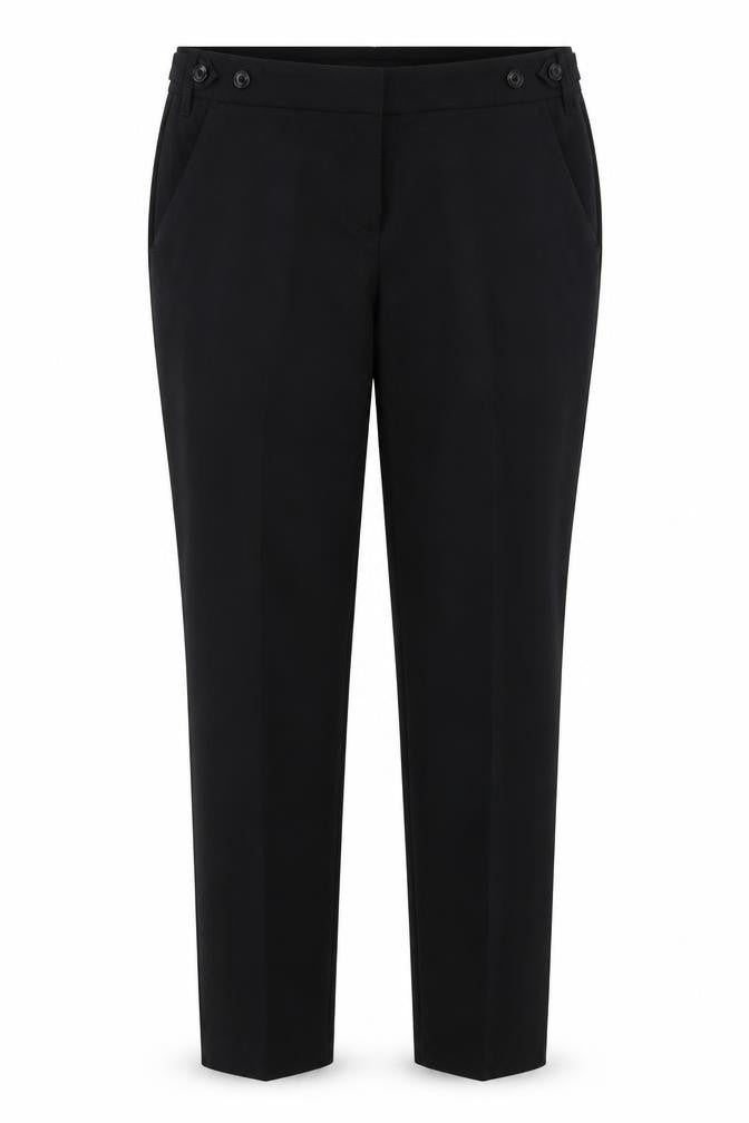 Front view of Next Women's Black Trousers, size 12, Workwear