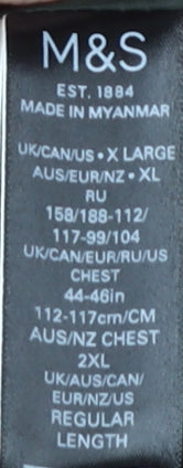 Marks and Spencer Men's Brown Puffer Jacket XL