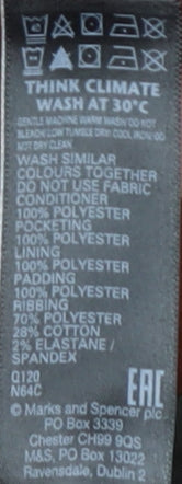 Marks and Spencer Men's Brown Puffer Jacket XL