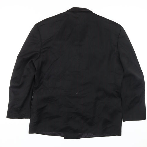 Burton Men's Black Double-Breasted Blazer, Size 42 Short