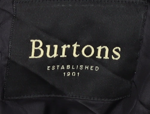 Burton Men's Black Double-Breasted Blazer, Size 42 Short