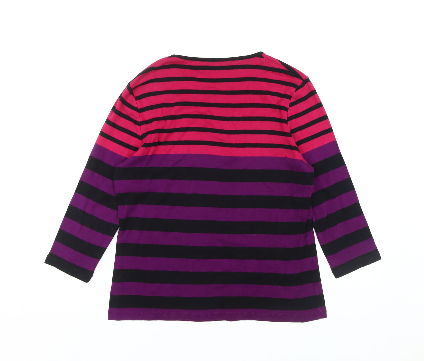 Viyella Women's Multicoloured Striped T-Shirt L