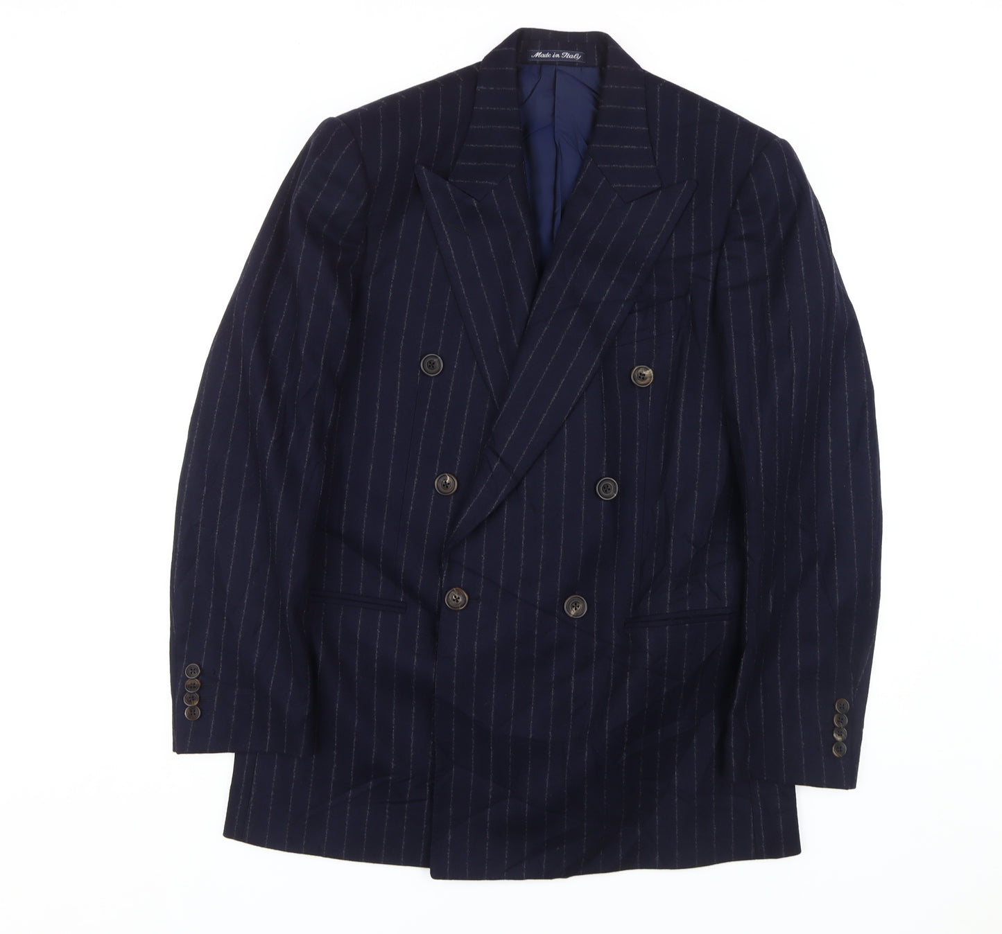 Chester Barrie Men's Blue Double-Breasted Blazer 40R