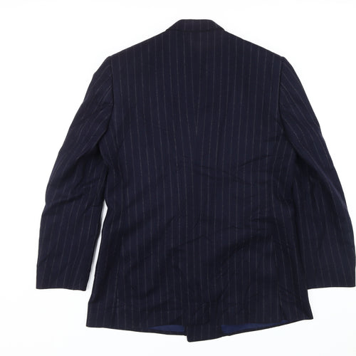 Chester Barrie Men's Blue Double-Breasted Blazer 40R