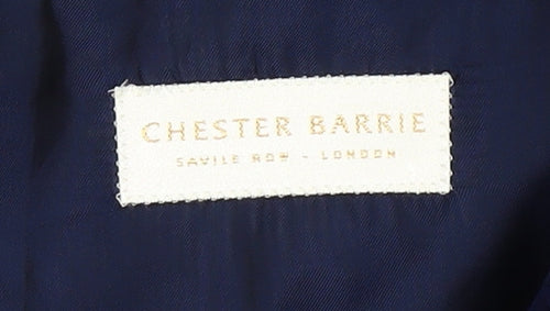 Chester Barrie Men's Blue Double-Breasted Blazer 40R