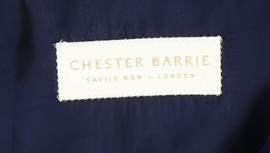 Chester Barrie Men's Blue Double-Breasted Blazer 40R