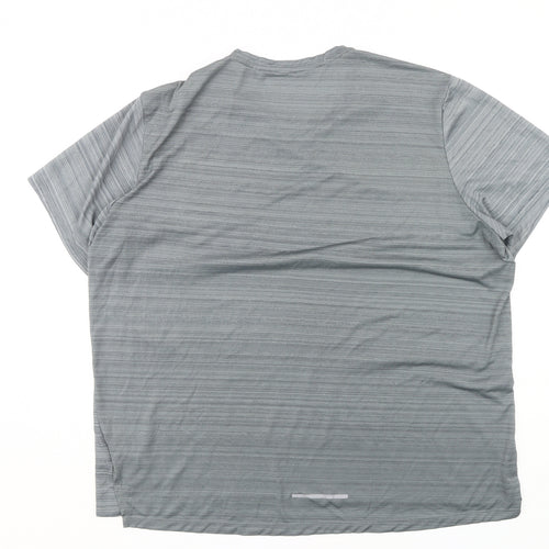 Nike Men's Grey Dri-Fit 2XL Running T-Shirt