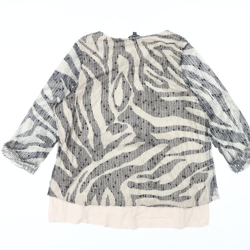 Bonmarché Women's Multicoloured Animal Print Top