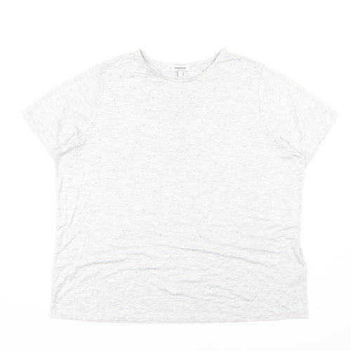 Simply Be Women's Grey Basic T-Shirt Size 18