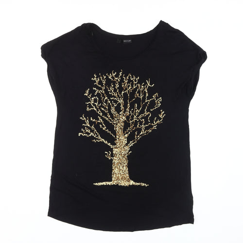 BODYFLIRT Women's Black Sequin T-Shirt - M