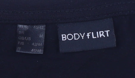 BODYFLIRT Women's Black Sequin T-Shirt - M