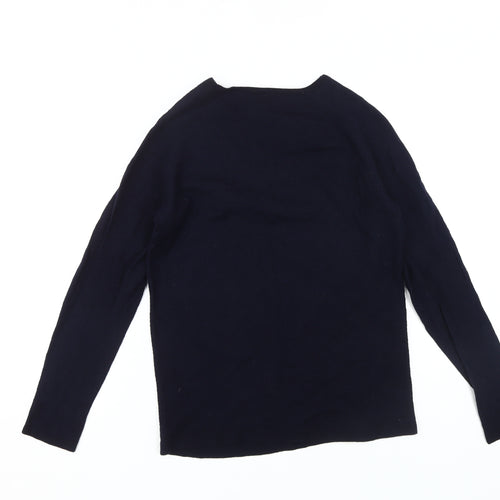 FINDRA Women's Black Merino Wool Jumper XL