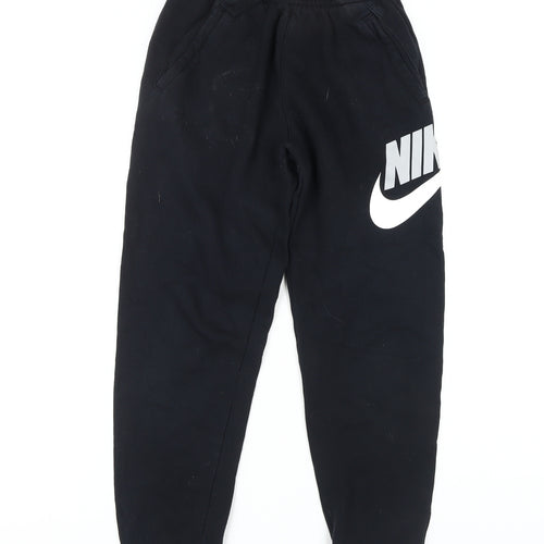 Nike Boys Black Jogger Trousers L Casual Sports