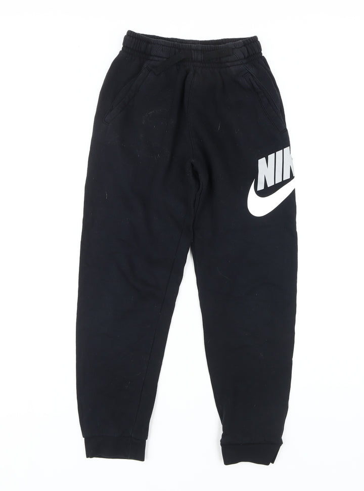 Nike Boys Black Jogger Trousers L Casual Sports